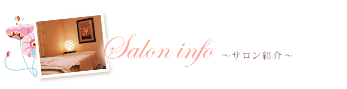 Salon info　〜サロン紹介〜